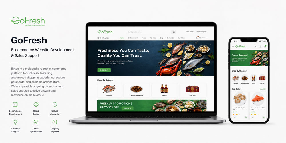 GoFresh Seafood E-commerce Platform Development