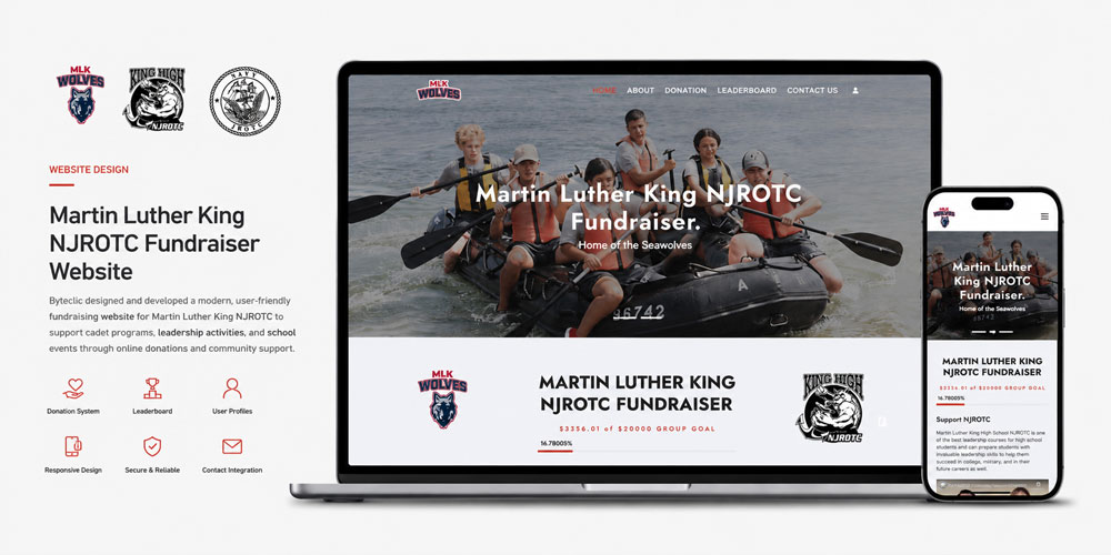 Martin Luther King NJROTC Fundraiser Website