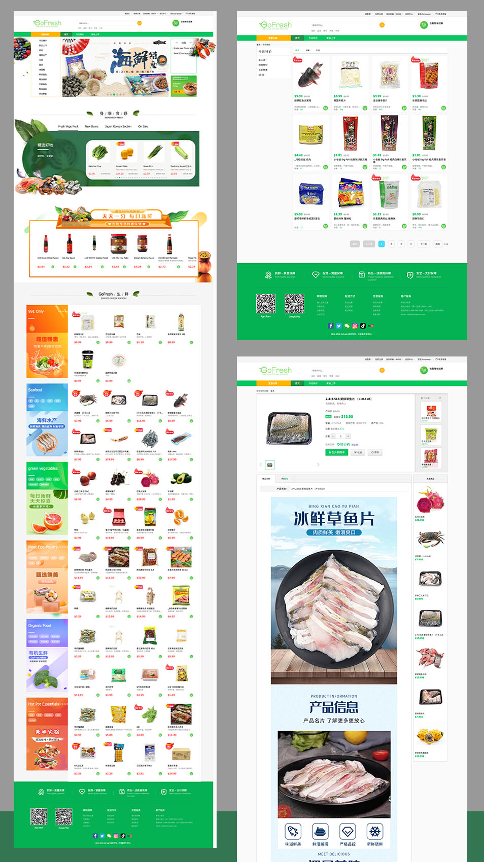 GoFresh E-Commerce Website Development, Promotion, and Sales Support