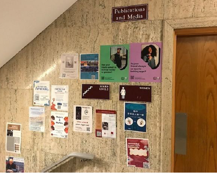 Campus posters and clings